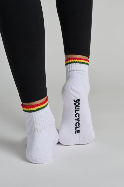 Black History Month Quarter Cut Sock