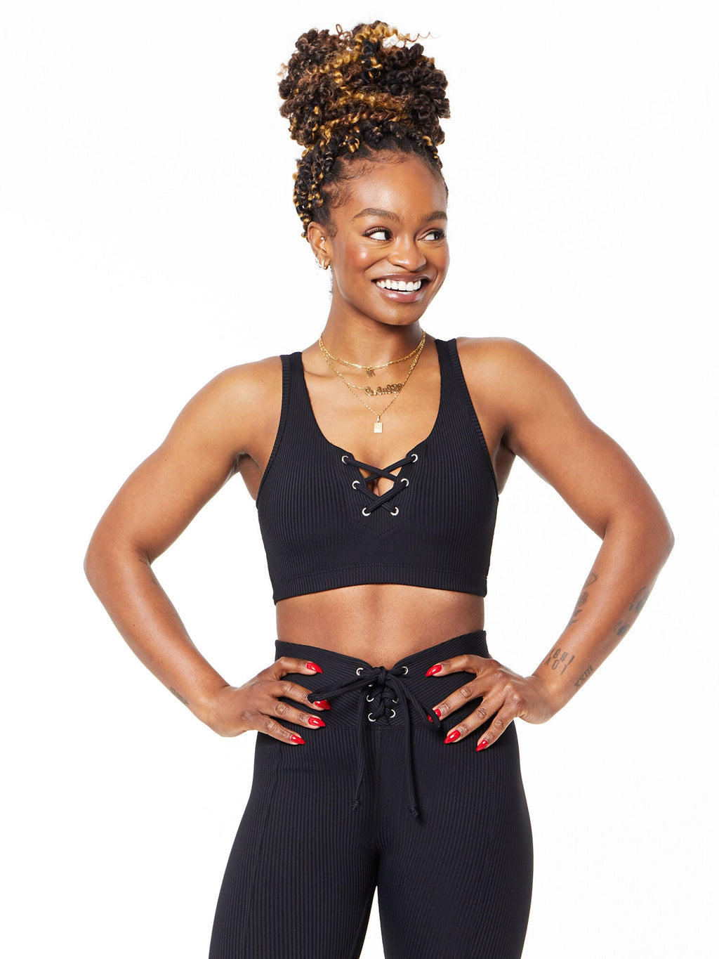 RIBBED FOOTBALL BRA