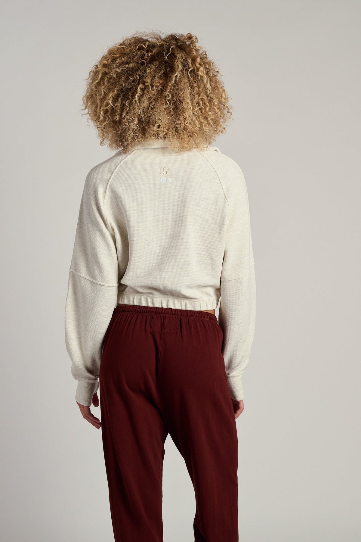 Scuba Cropped 1/2 Zip Funnel Neck